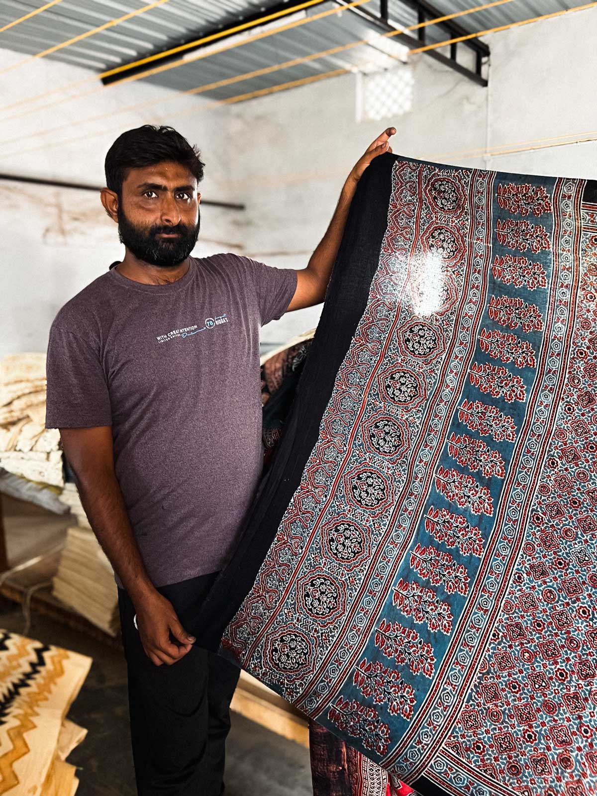 Le blockprint Ajrakh