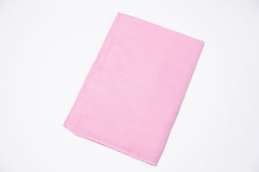 Etole pashmina 100% cachemire tissée main Rose tendre