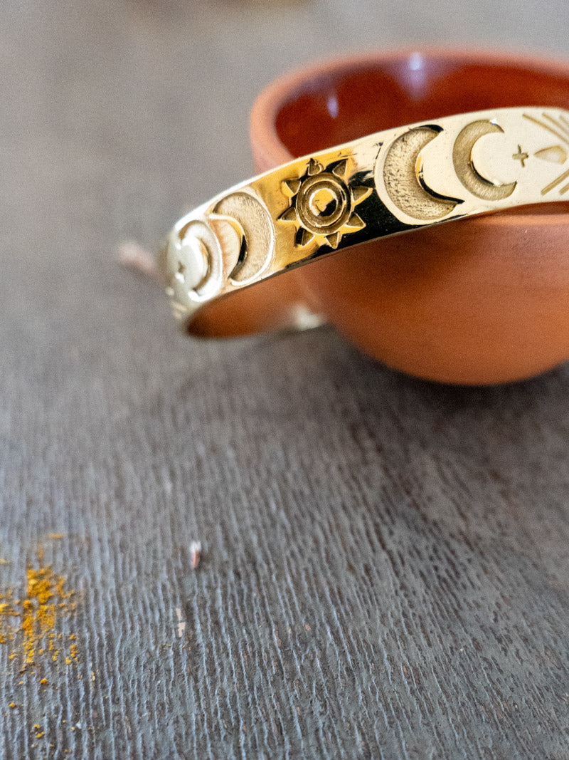 Bracelet en laiton artisanal HATHA