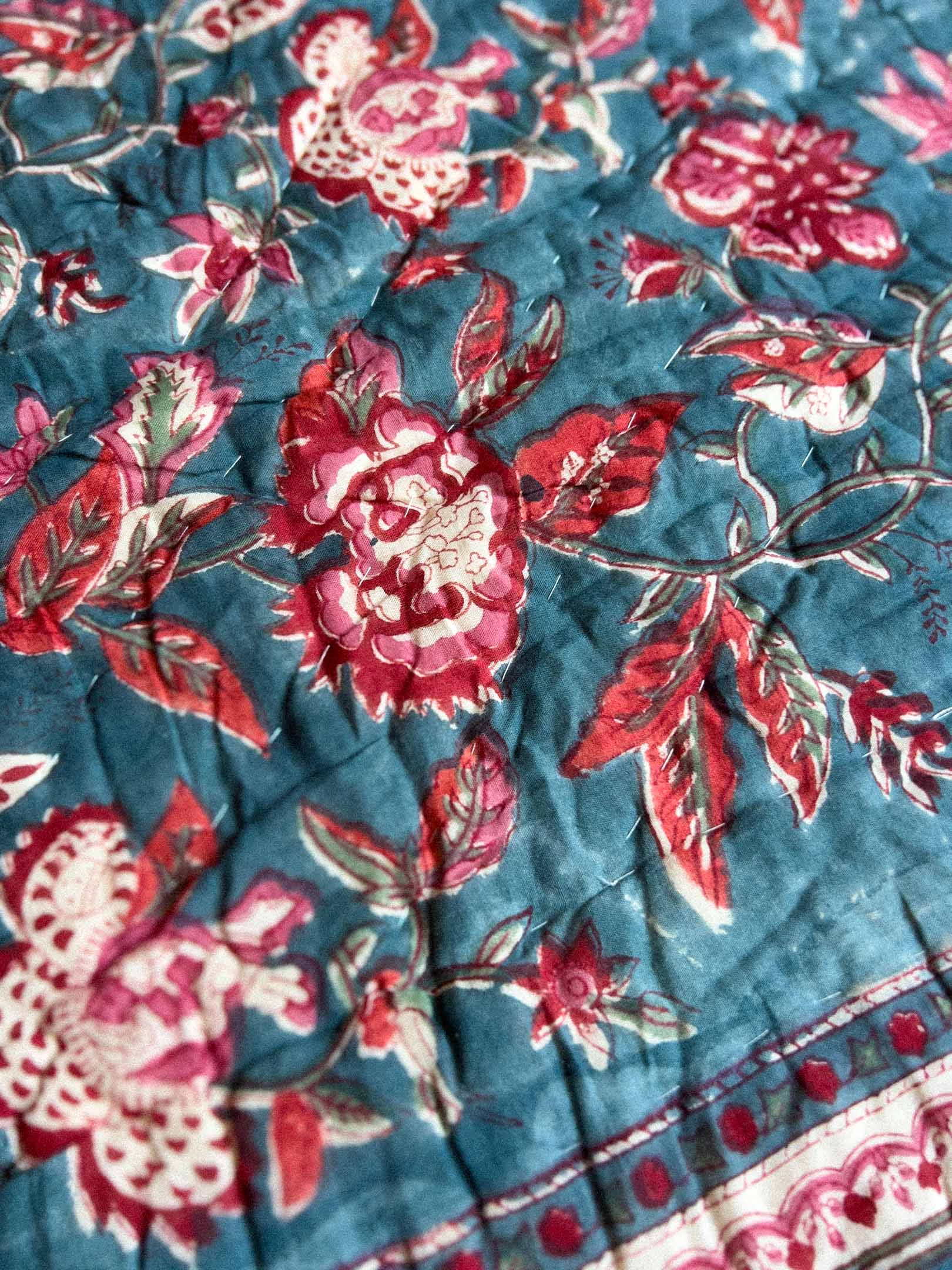 couette indienne blockprint