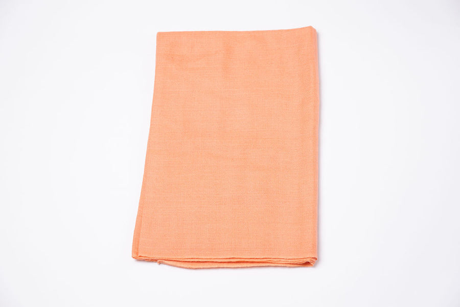 Etole pashmina 100% cachemire tissée main Pêche