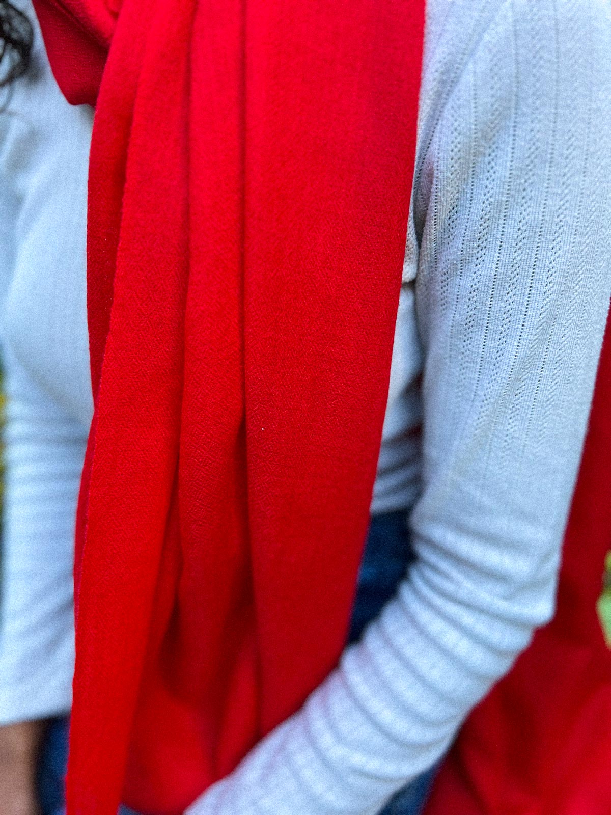 Prächtige rote Pashmina-Stola