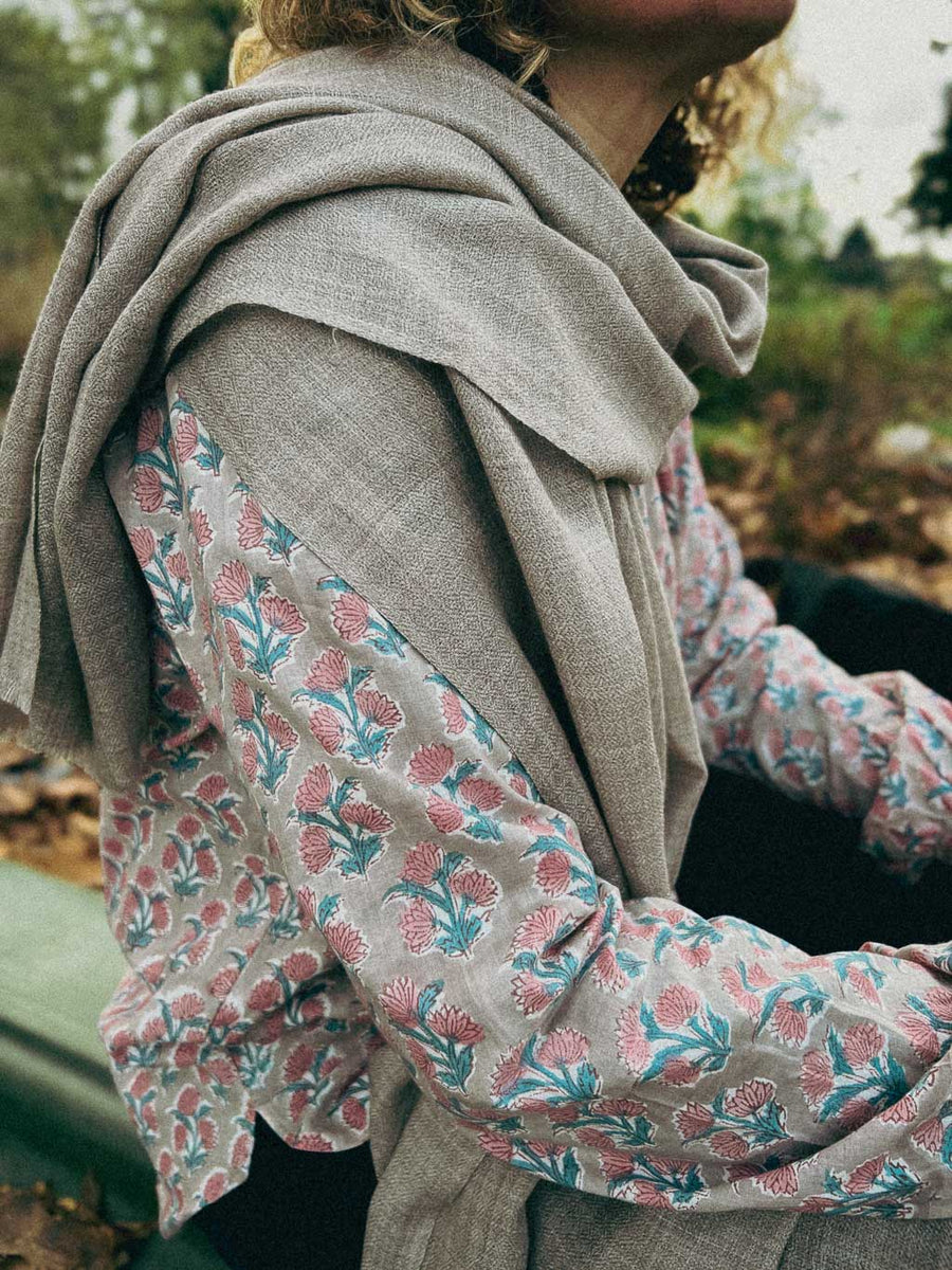 Étole Pashmina Taupe