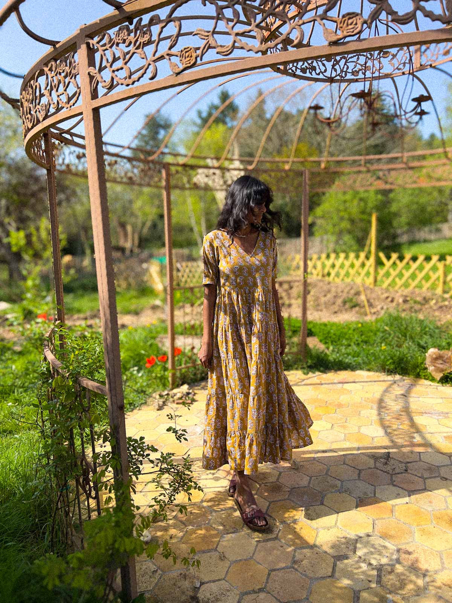 ANAHATA Blockprint-Kleid