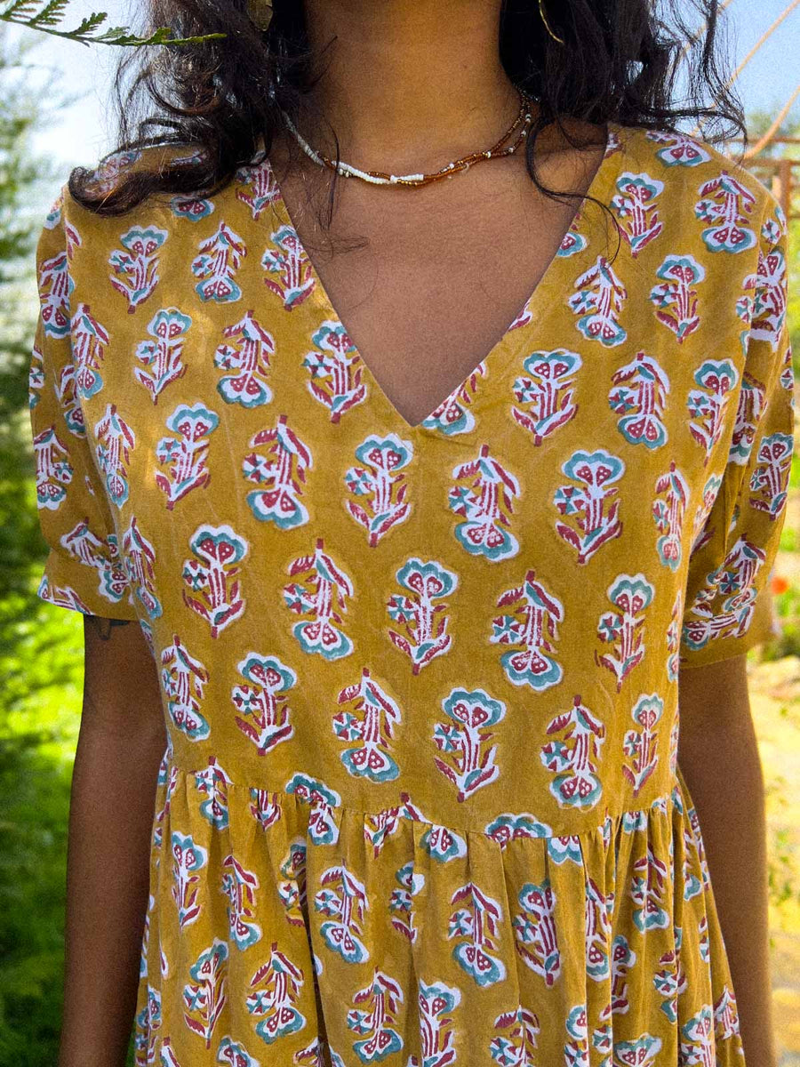 ANAHATA Blockprint-Kleid